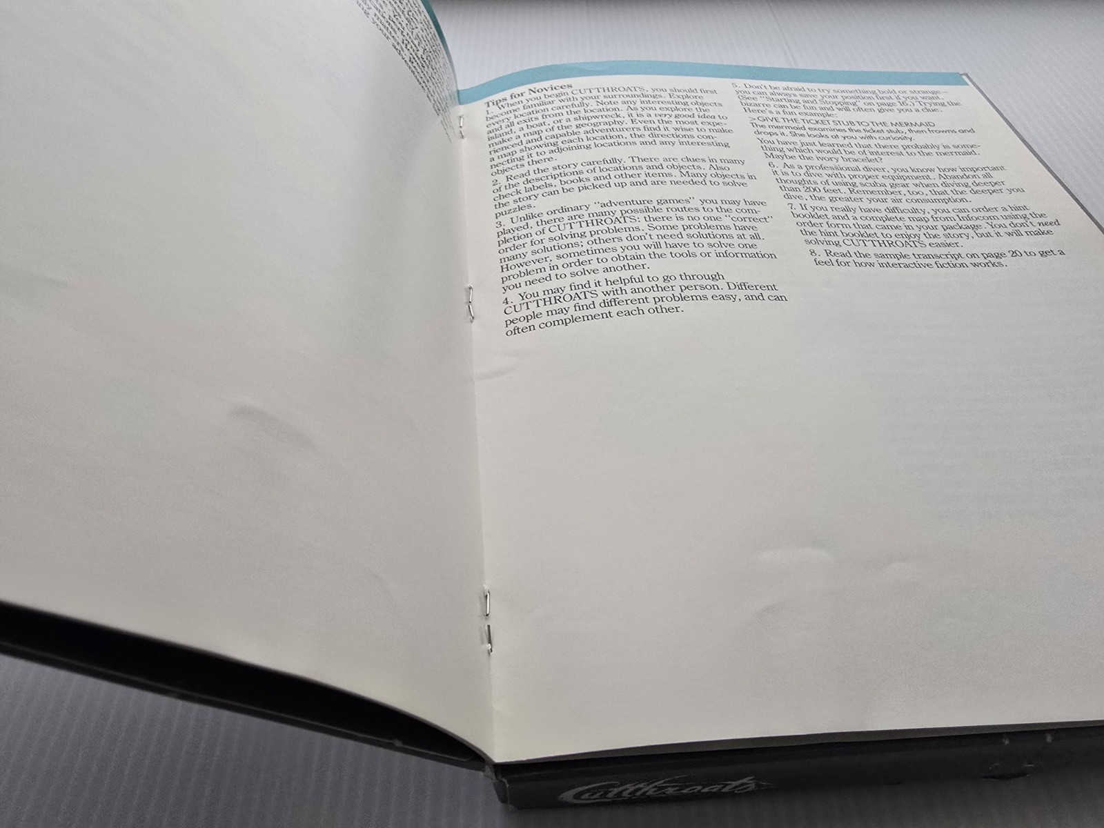 Cutthroats (Macintosh, 1984) Infocom Gray Box