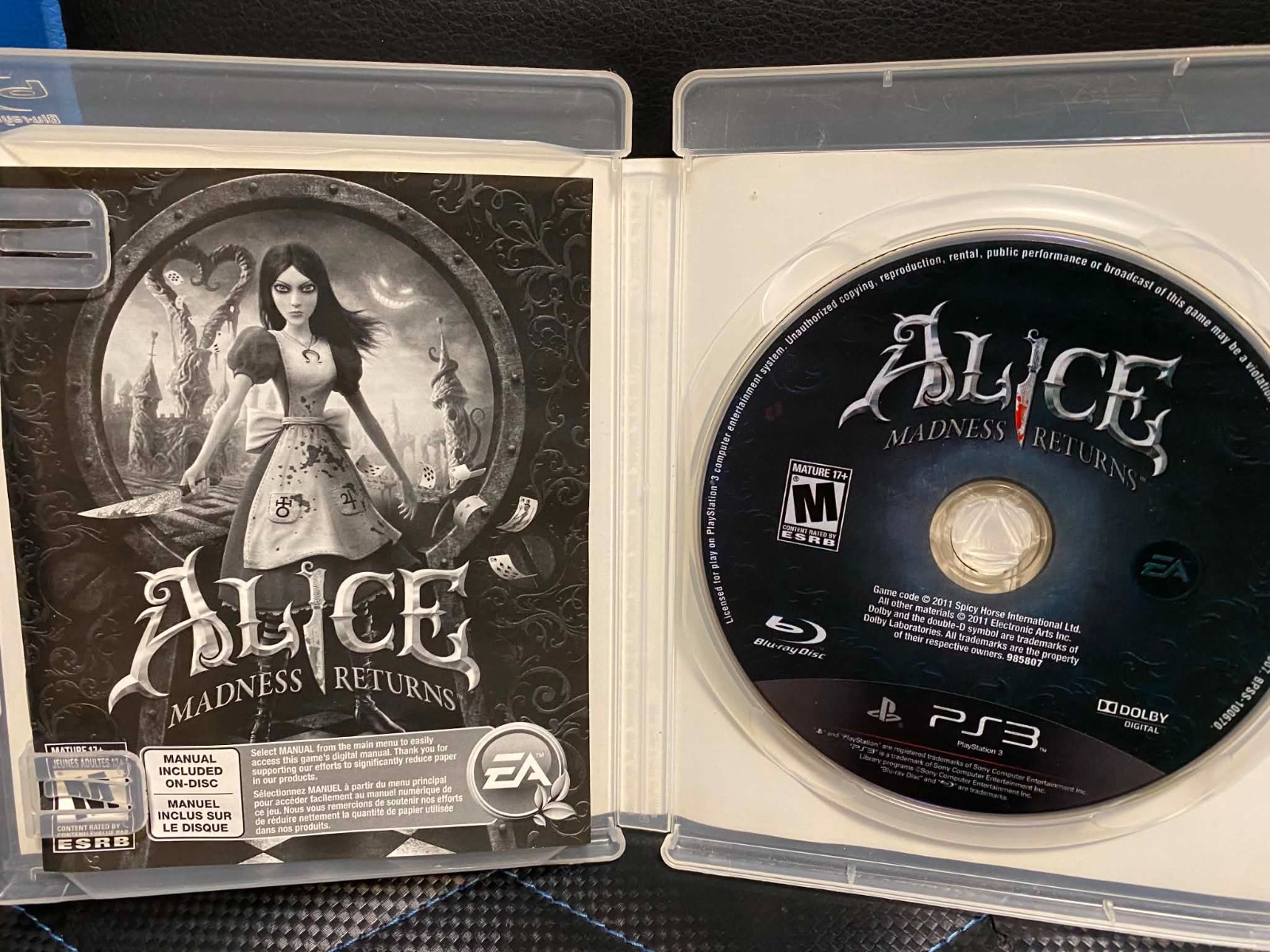 Alice: Madness Returns – Sony PlayStation 3 – Like New – Complete in Box