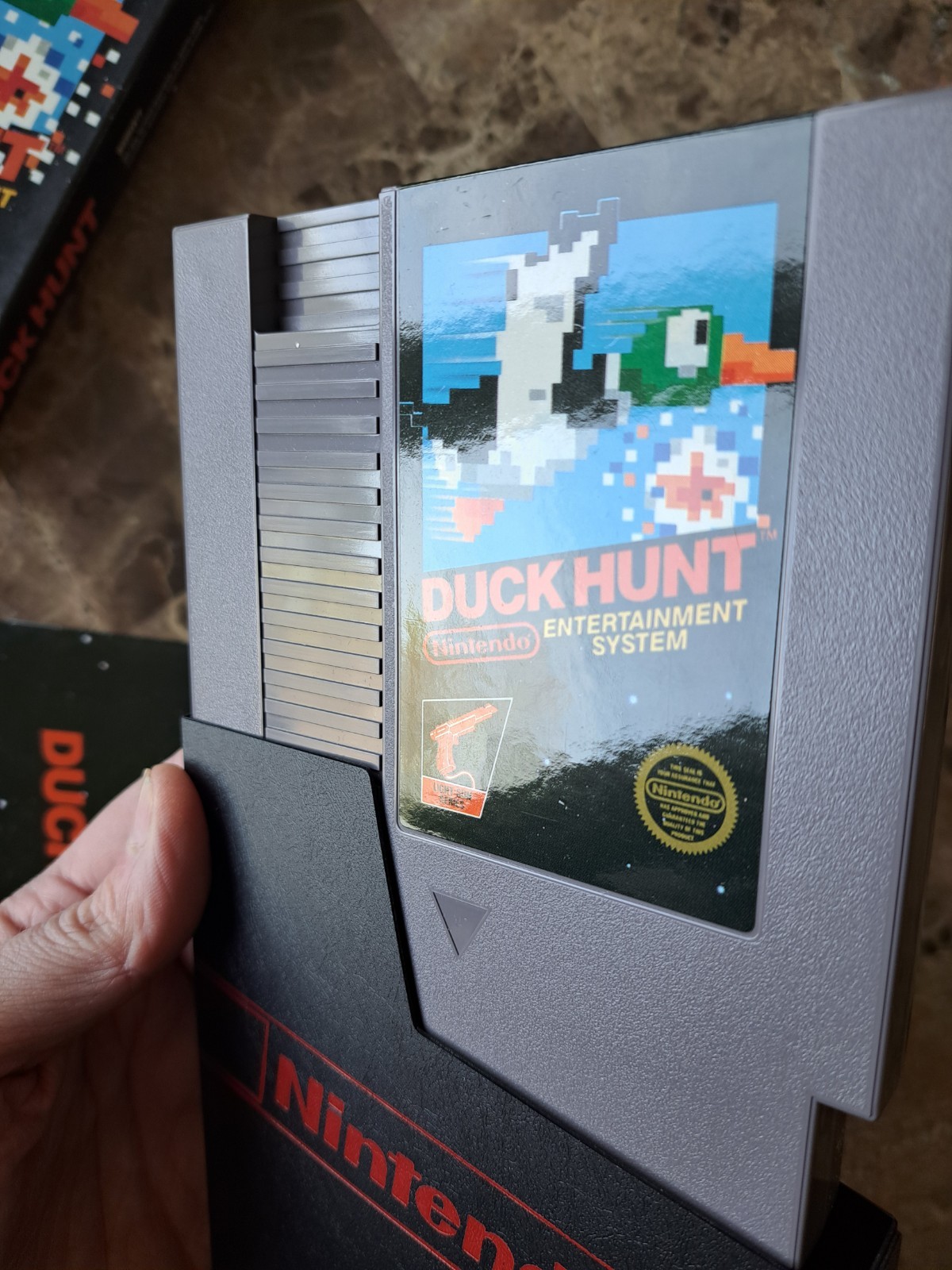 Duck Hunt NES Nintendo CIB Very Nice 4th Print Hangtab Authentic Free Fast Ship