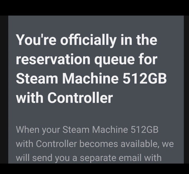 (Presale) Steam Machine 512GB with Controller – Confirmed Pre Order Ships By 7/7
