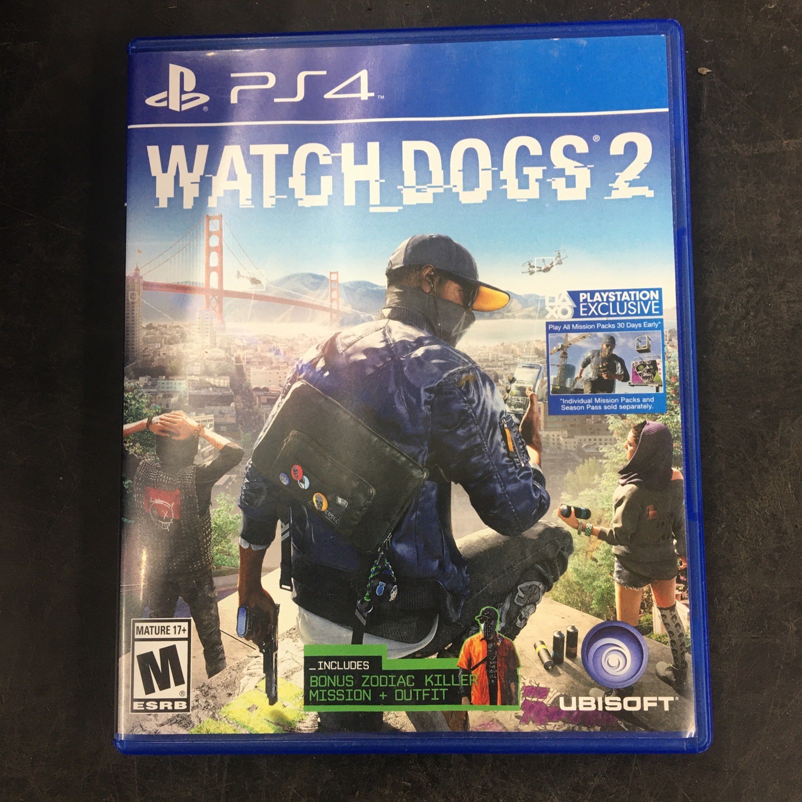 WATCH DOGS 2 (PS4) NO MANUAL NO SCRATCHES