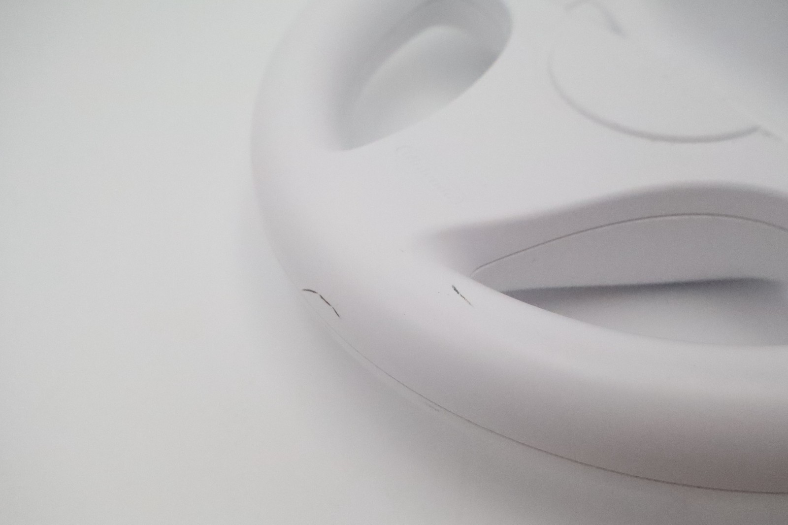 Nintendo Wii Racing Wheel White Steering Controller Accessory RVL-024 OEM