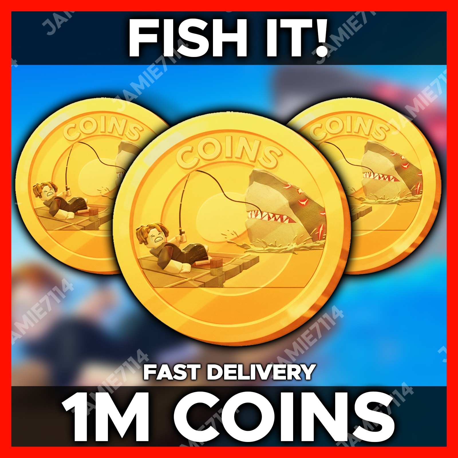 1 MILLION COINS💰 FISH IT!🐟 | 1M COINS | CHEAPEST |‼️FAST & EASY DELIVERY‼️