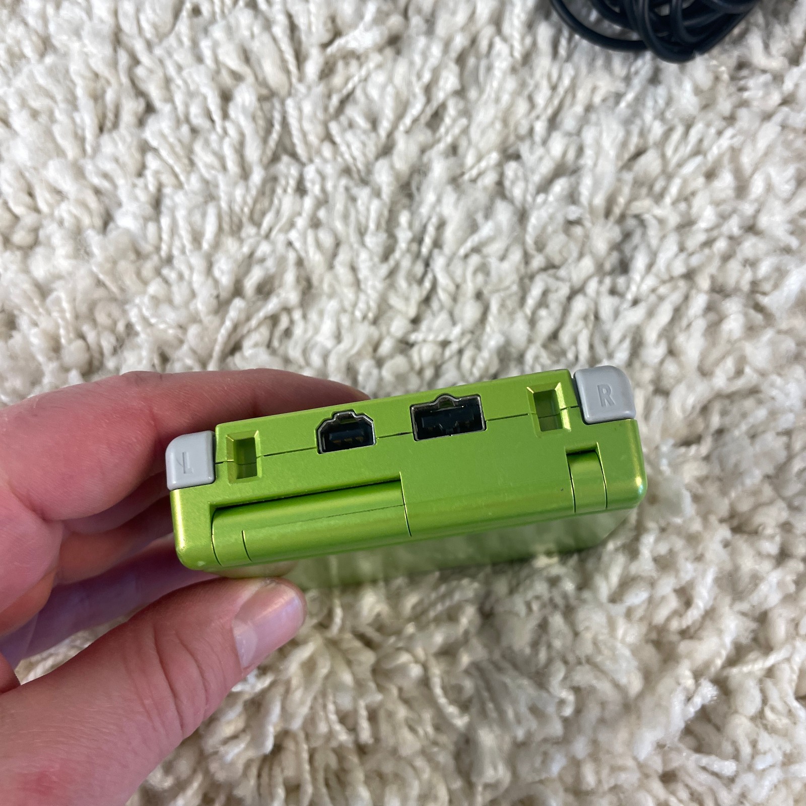 Nintendo Game Boy Advance SP GBA SP Lime Green Handheld System AGS-001 Tested