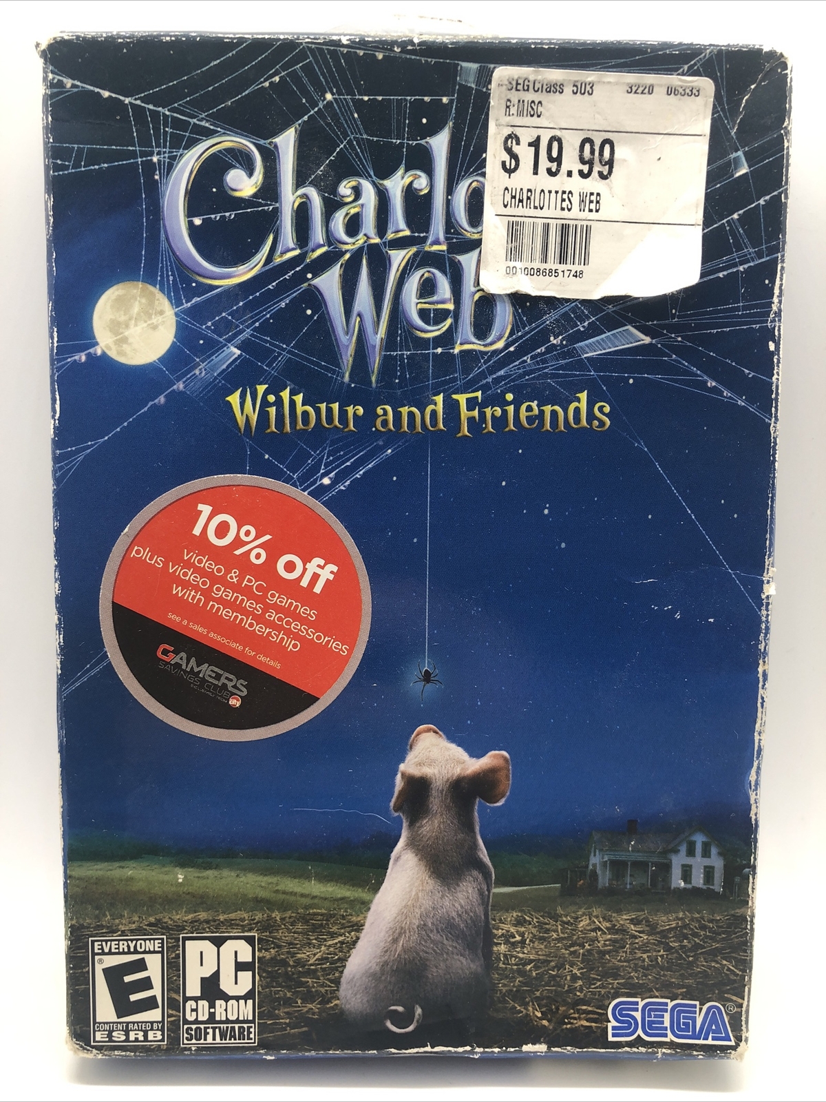 Charlotte’s Web Wilbur and Friends SEGA PC/CD-ROM NOS Windows NEW
