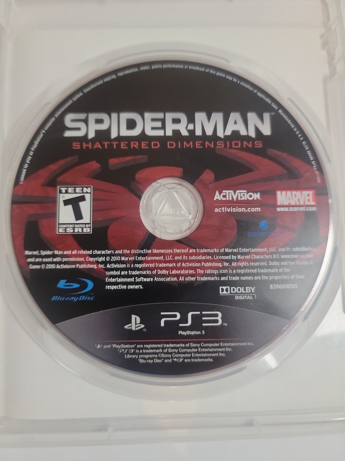 Spider-Man: Shattered Dimensions (Sony PlayStation 3) PS3 Complete W/ Manual CIB