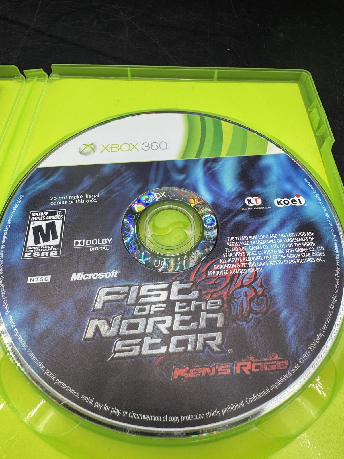 Fist of the North Star: Ken’s Rage (2010) Xbox 360 CIB