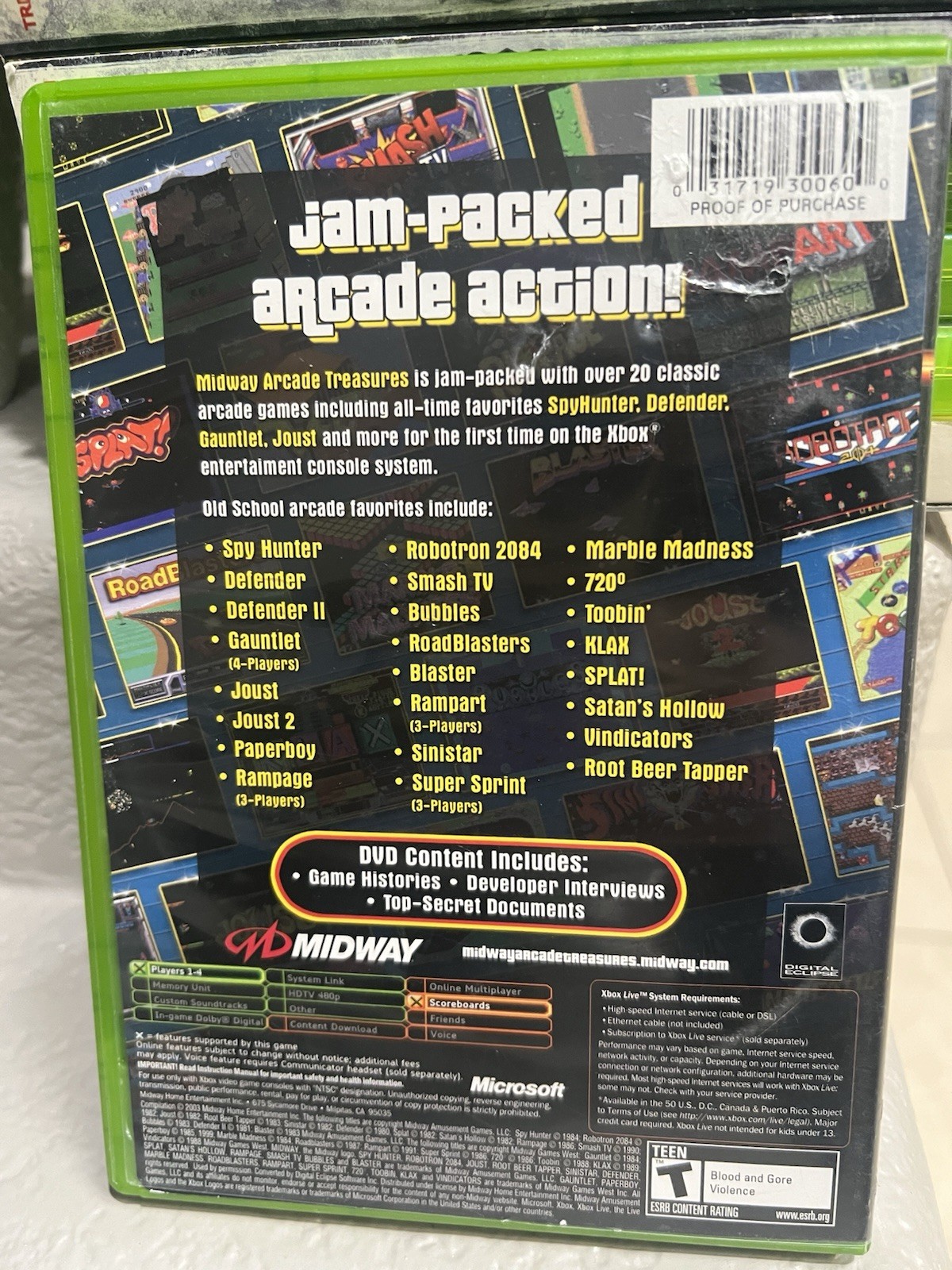 Midway Arcade Treasures Xbox CIB Tested