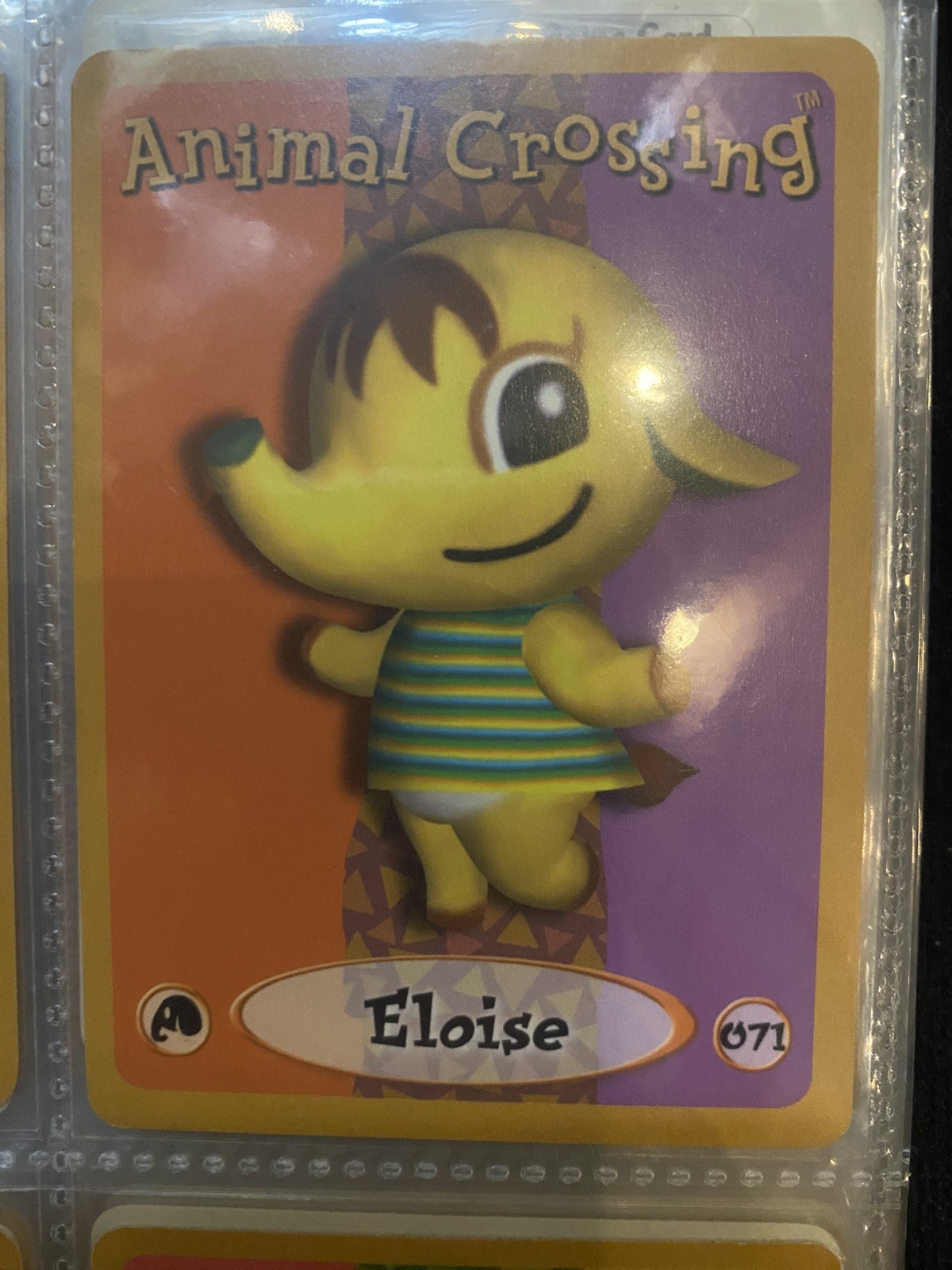 Animal Crossing e-Reader Gamecube #071 Eloise Character Card 2002