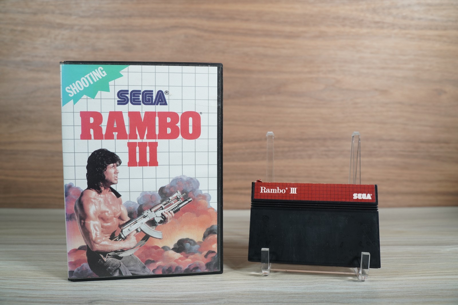 Rambo III (Sega Master System, 1988) CIB Complete w/ Manual Tested & Works