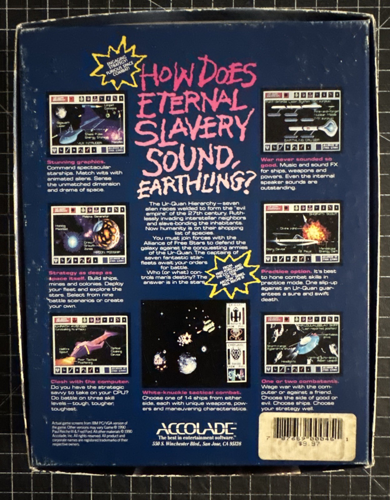 Star Control (Accolade, IBM PC, CIB, 3.5”, 1990)