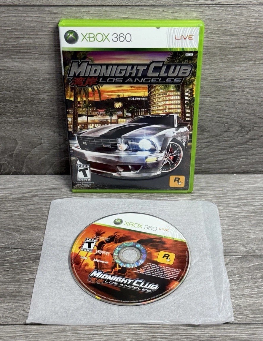 Mint💿! Midnight Club: Los Angeles VG Refurb + 1yr Warranty Xbox 360 NO MANUAL