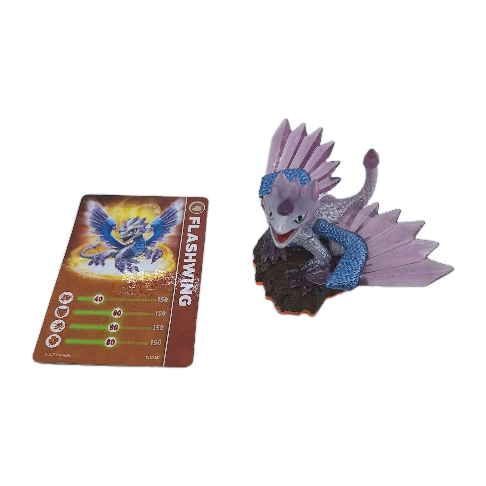 Skylanders Giants Character Flashwing Figureb w/stats Card Activision 84524888