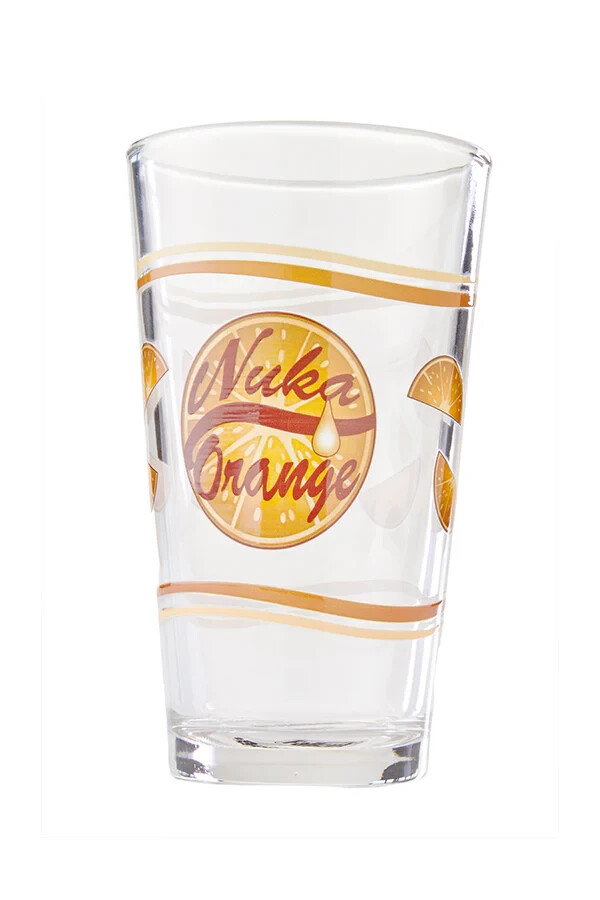 Fallout 4 76 Nuka Cola Orange Bottle PUB Glass Single Cup 16oz Logo Figure NEW