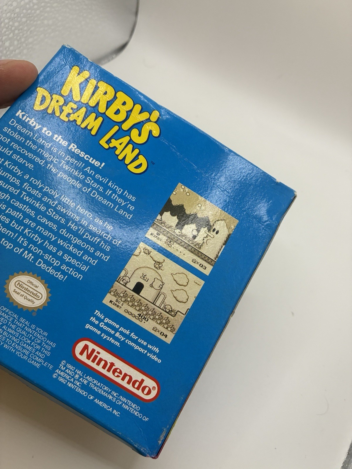 Kirbys Dream Land (Nintendo Game Boy, 1992) Game Box And Inserts