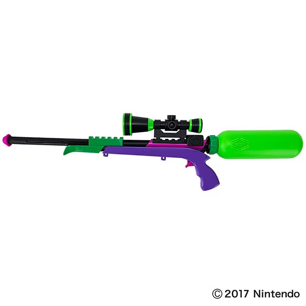 Water Gun Water Play Splatoon 2 Splash Scope Neon Green NEW GIFT JAPAN