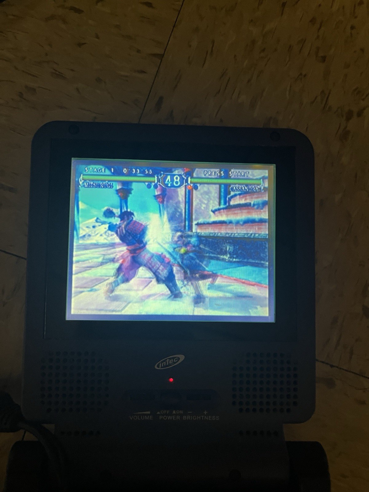 Intec Indigo Portable 5” LCD Screen For Nintendo GameCube Tested Missing Dongle