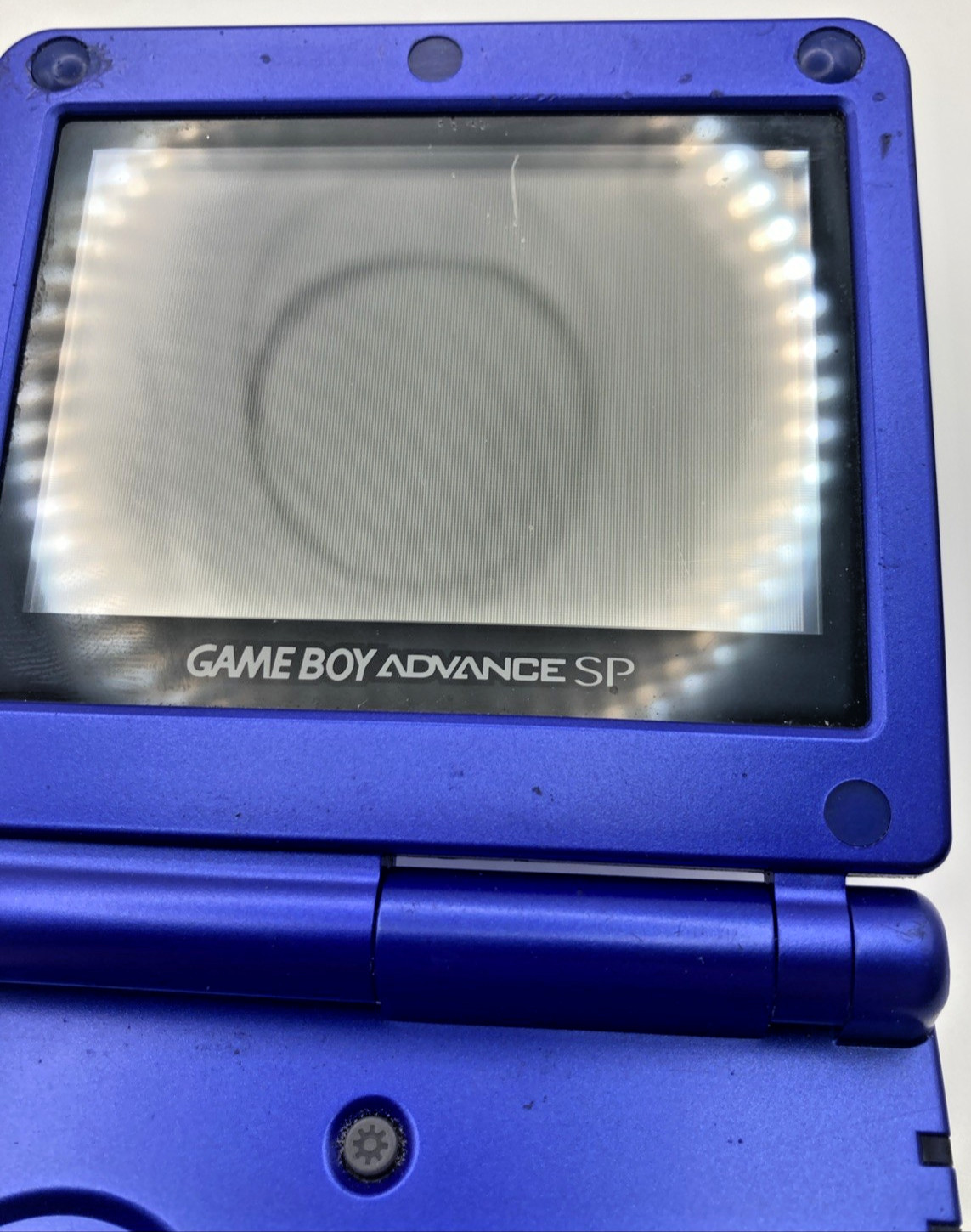 Nintendo Game Boy Advance SP Cobalt Blue Handheld System AGS-001 For Parts GBA
