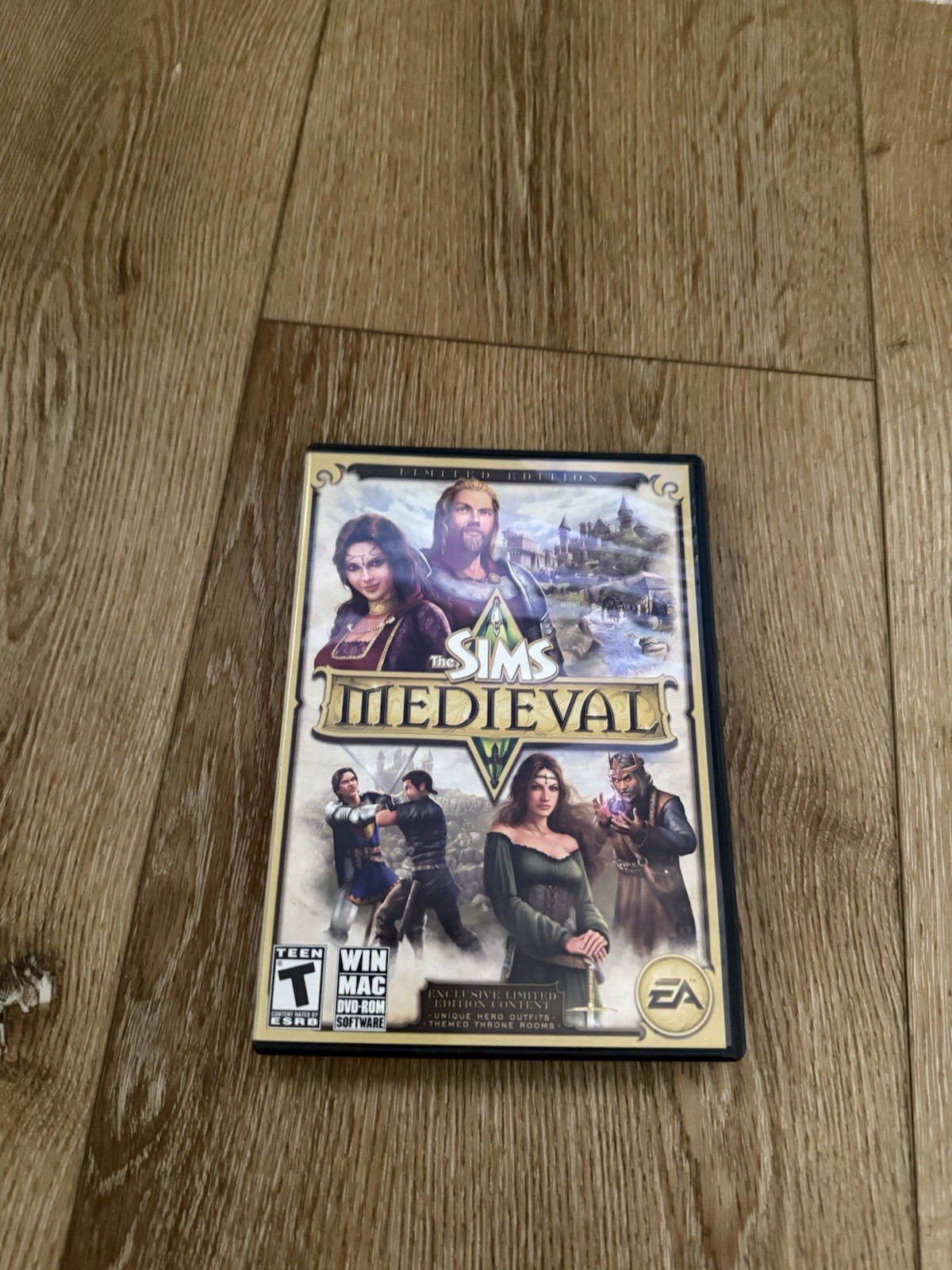 The Sims Medieval Limited Edition PC Mac Complete 2011 Manual EA Bonus Content