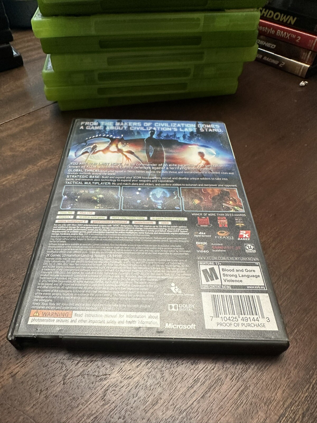 XCOM: Enemy Unknown (Microsoft Xbox 360, 2012) No Manual Tested