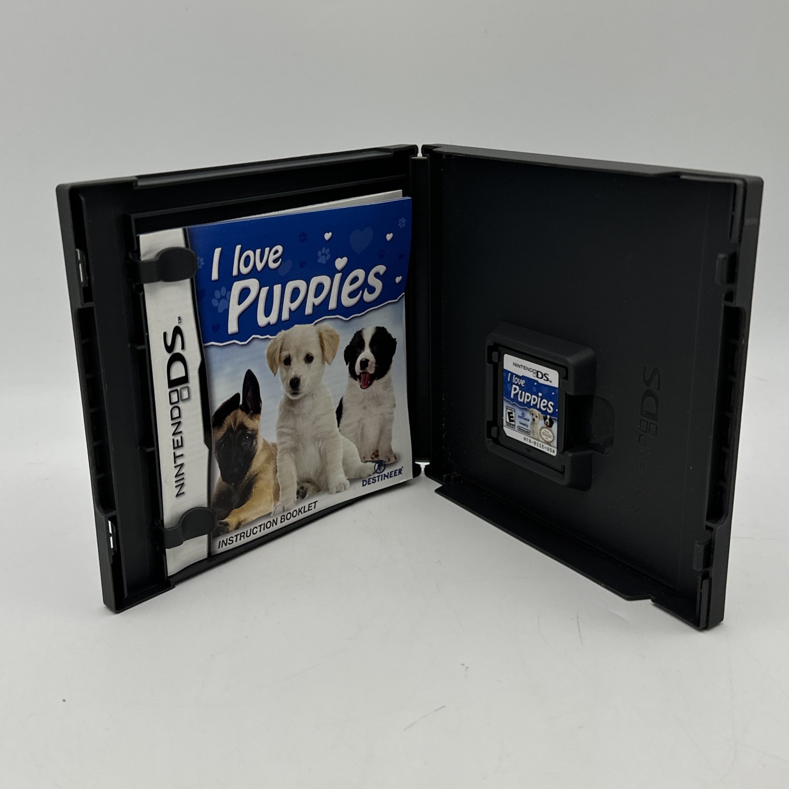 Nintendo DS 4 Game Lot CIB Nintendogs Petz Rescue Paws & Claws I Love Puppies