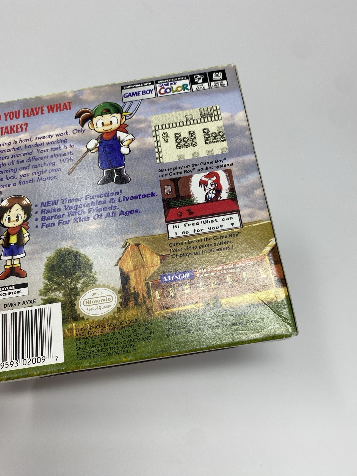 Harvest Moon 1 GBC Nintendo Gameboy Color Complete CIB Authentic Reg Card