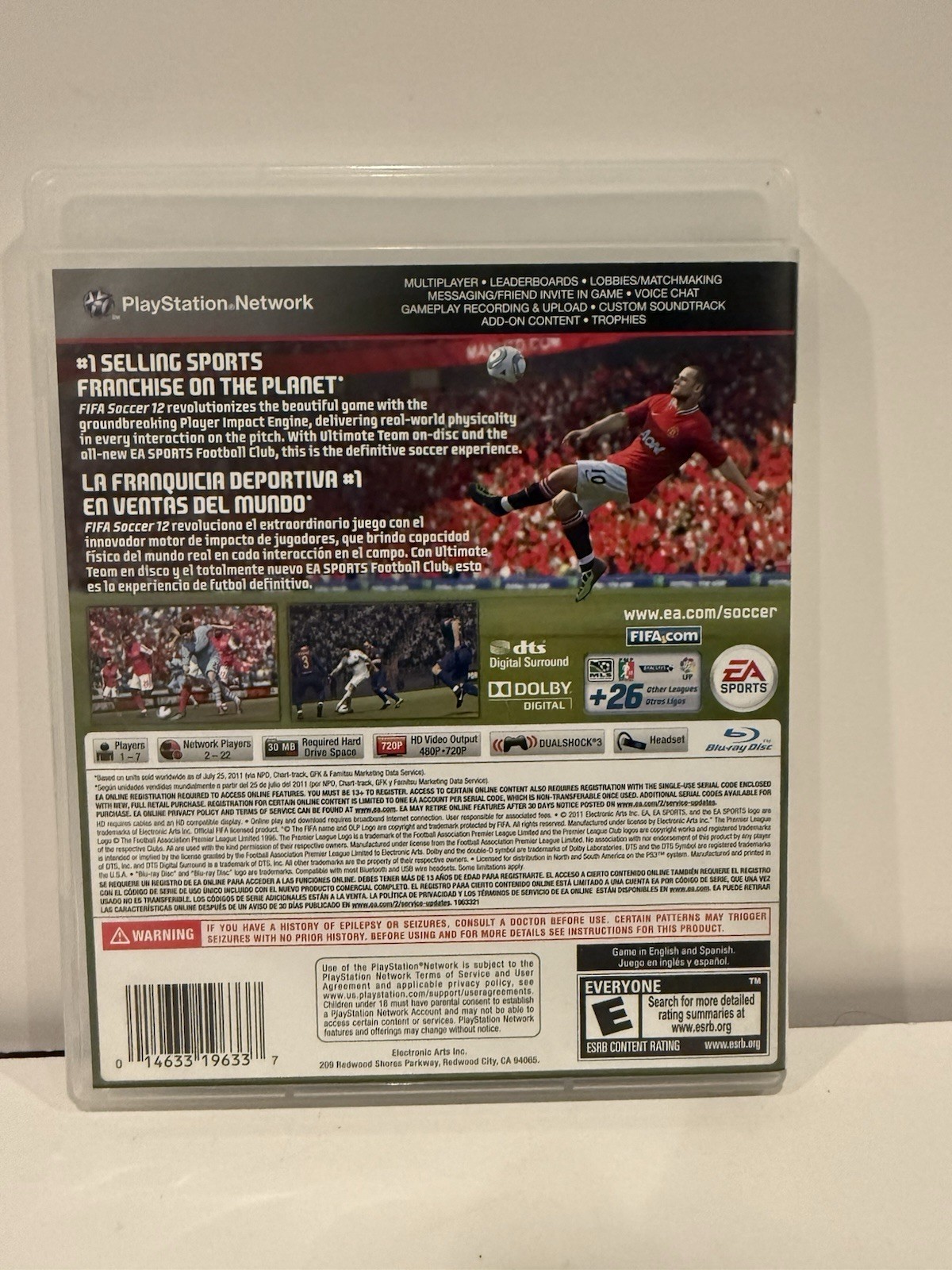 FIFA Soccer 12 (Sony PlayStation 3, 2011) – CIB Complete – Tested