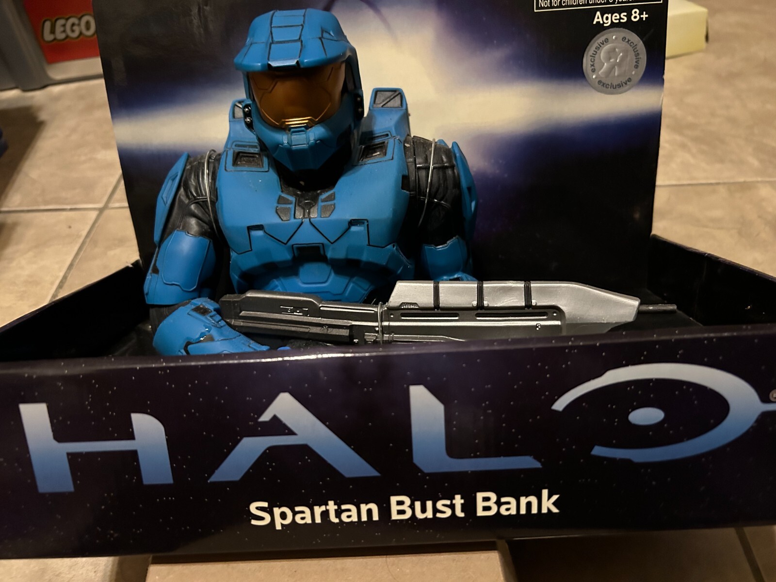Halo Blue Master Chief Spartan Mark IV Bust Coin Bank NEW 2010 Diamond Select
