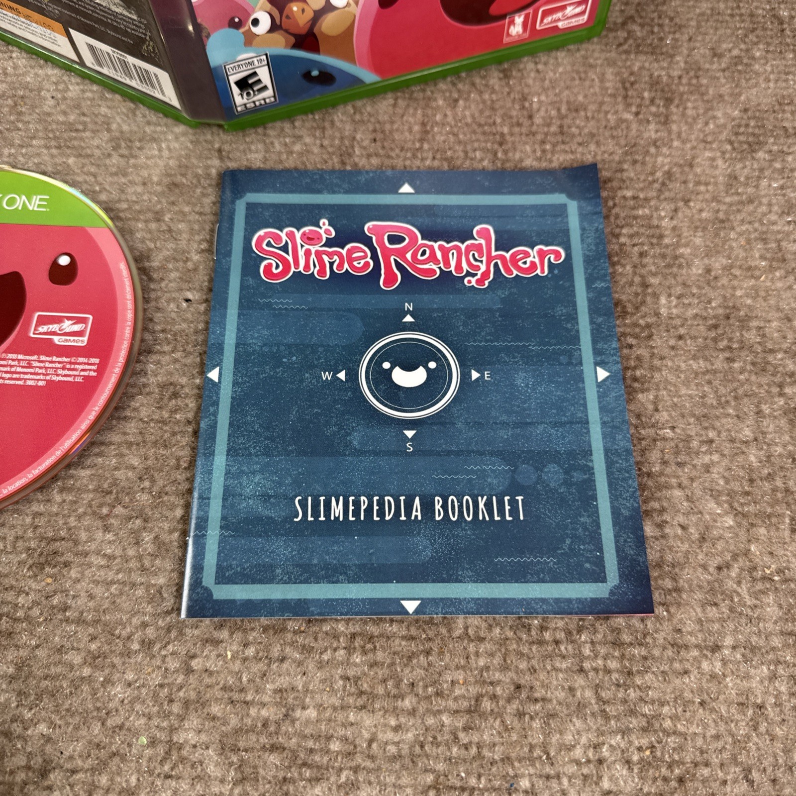 Slime Rancher Xbox One Enhanced Ultra HD Booklet CIB Adult Owned Excellent Disc