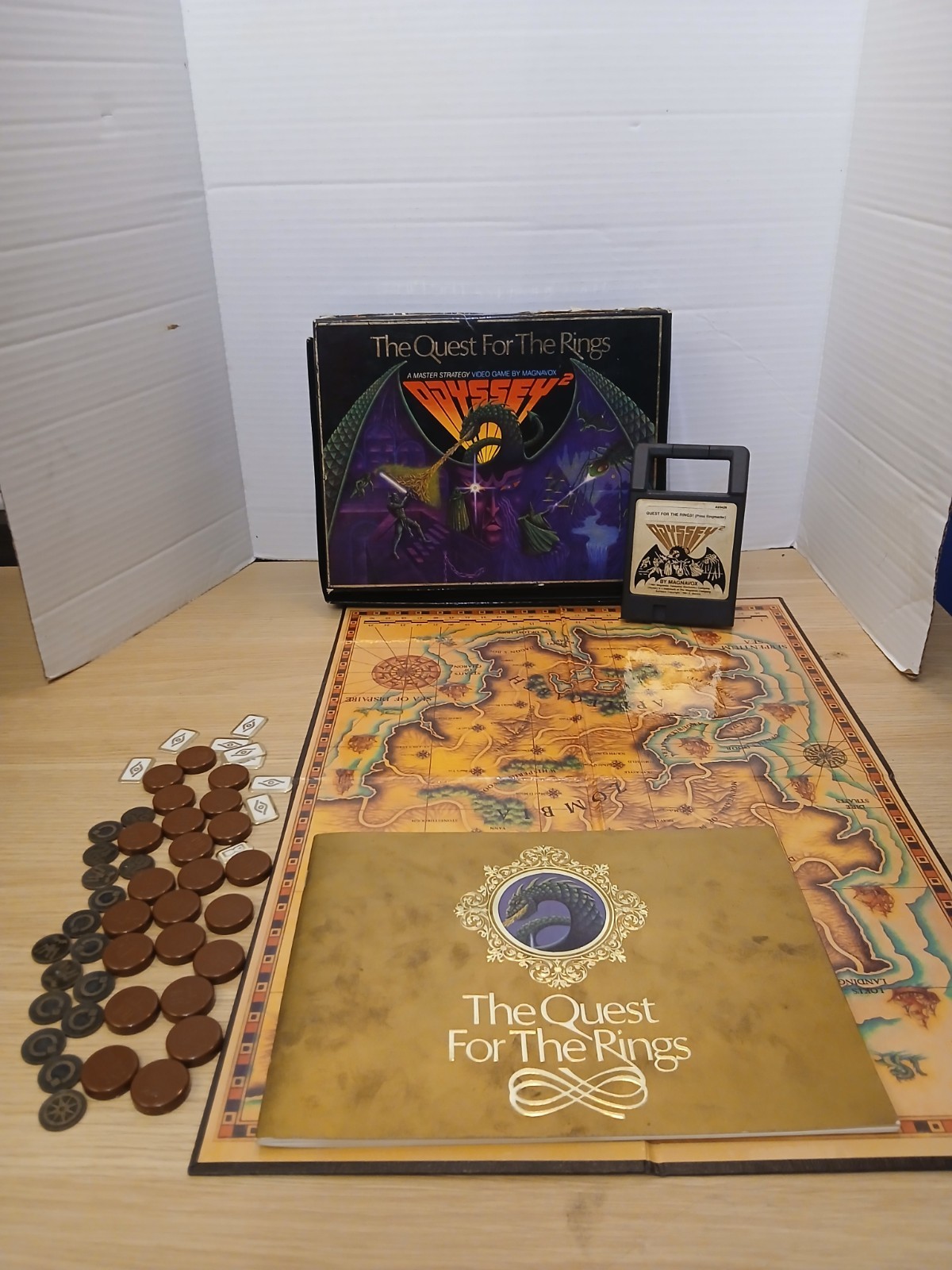 Odyssey 2 Magnavox Quest For The Rings Board Video Game INCOMPLETE