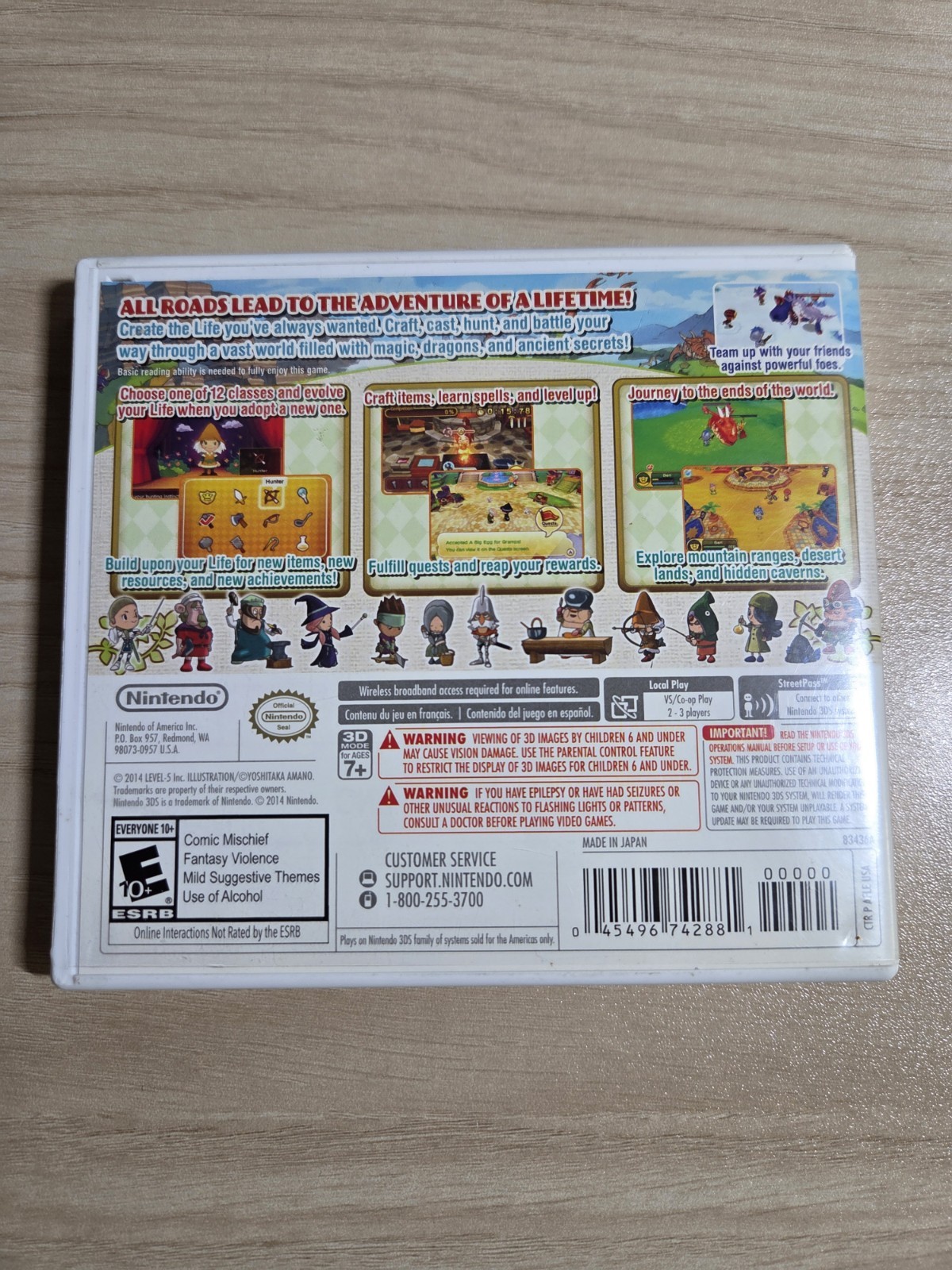 Nintendo 3DS Game Lot- Animal Crossing, Tomodachi Life, Miitopia & Fantasy Life
