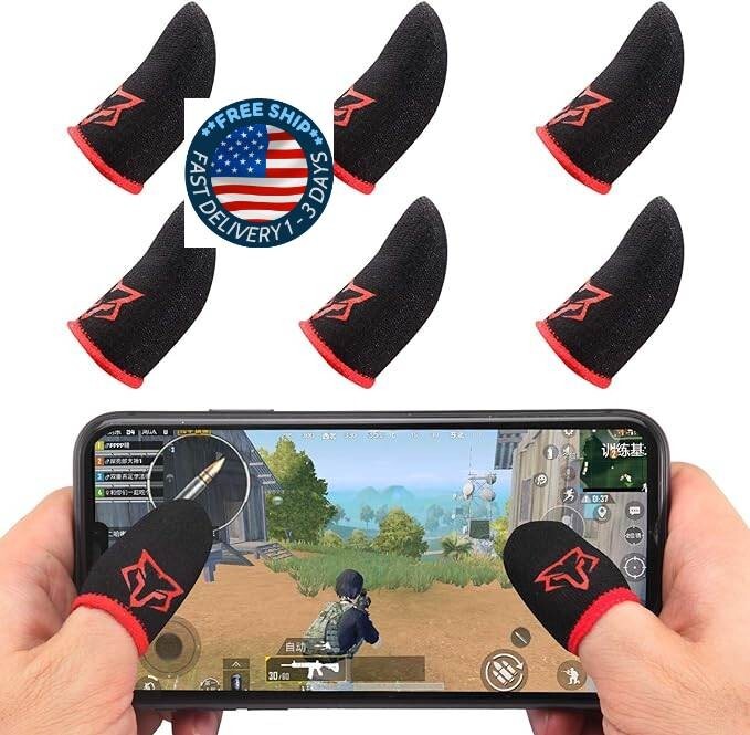 Juegos de fundas para dedos para controladores de juegos móviles 6 piezas Funda.