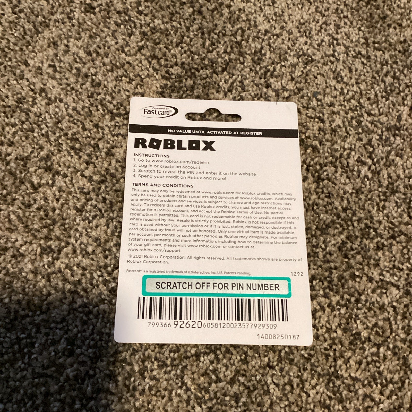 Roblox $25 Gift Card Prepaid Gaming Card w/ Free Virtual Item Multi-Platform