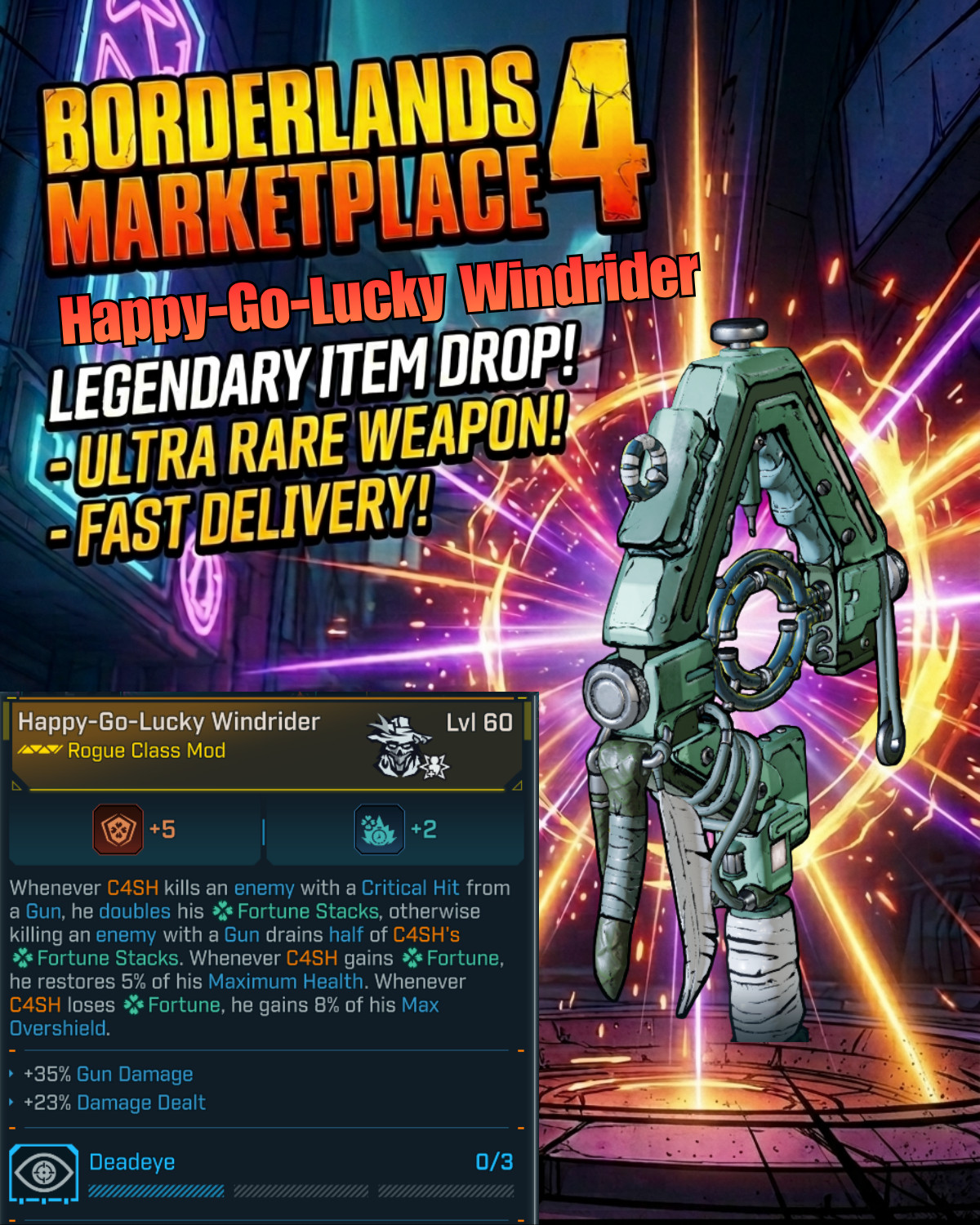 Borderlands 4⚡GloamReaper C4SH Build⚡YouTuber Build ⚡PC-PS-XBOX⚡