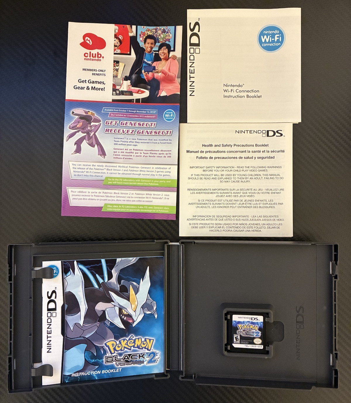 Pokémon Black Version 2 (Nintendo DS, 2012) Authentic CIB. Tested Working
