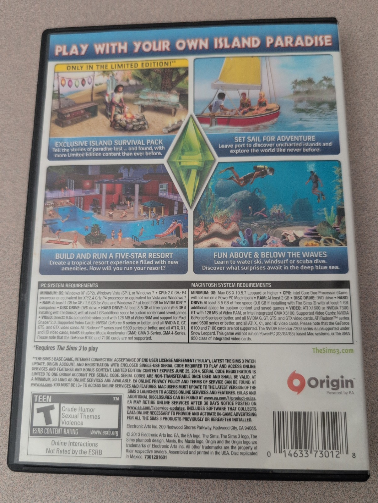 The Sims 3 Island Parade (Windows/Mac) PC Complete In Box CIB