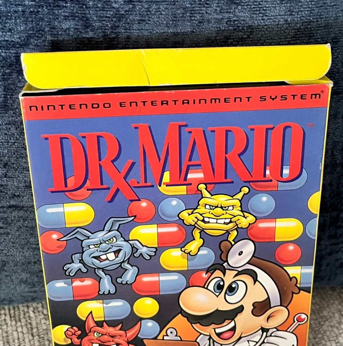 Dr. Mario (Nintendo NES, 1990) CIB, Complete in Box! Tested and Working!
