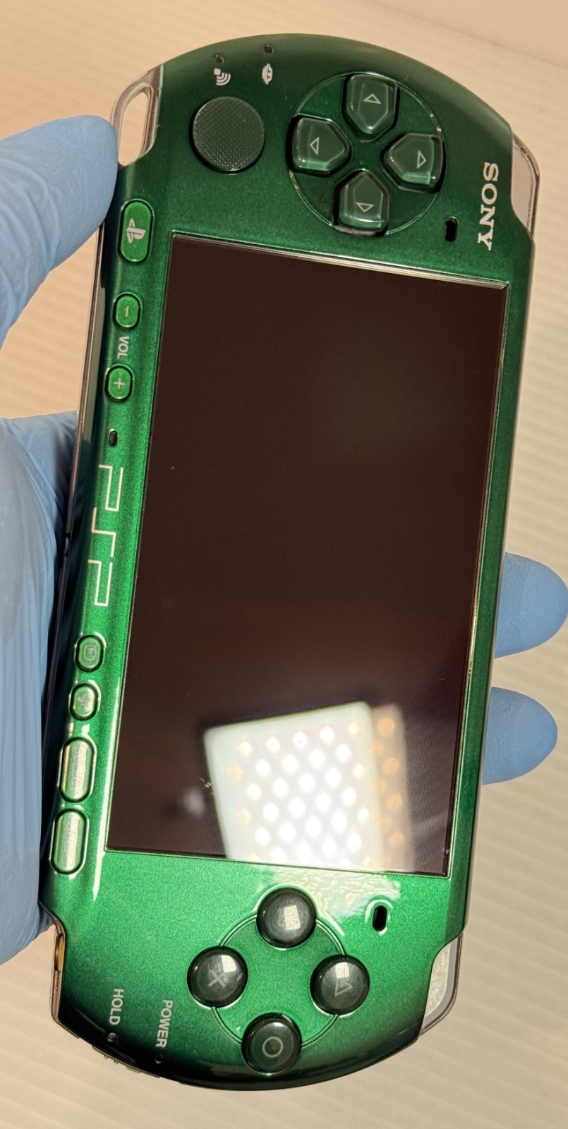 Sony PSP-3000 PSP 3000 Console Green Rare Color Region free – Excellent