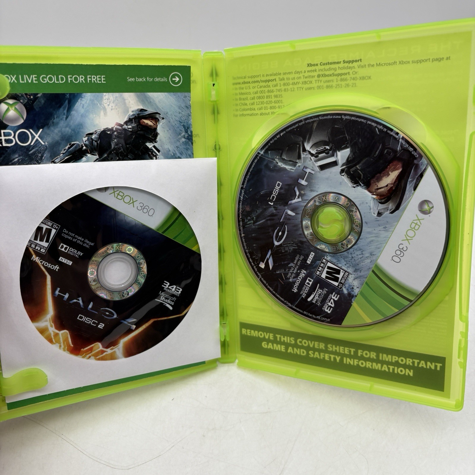 Halo 4 Xbox 360 Complete w/ Manual Tested