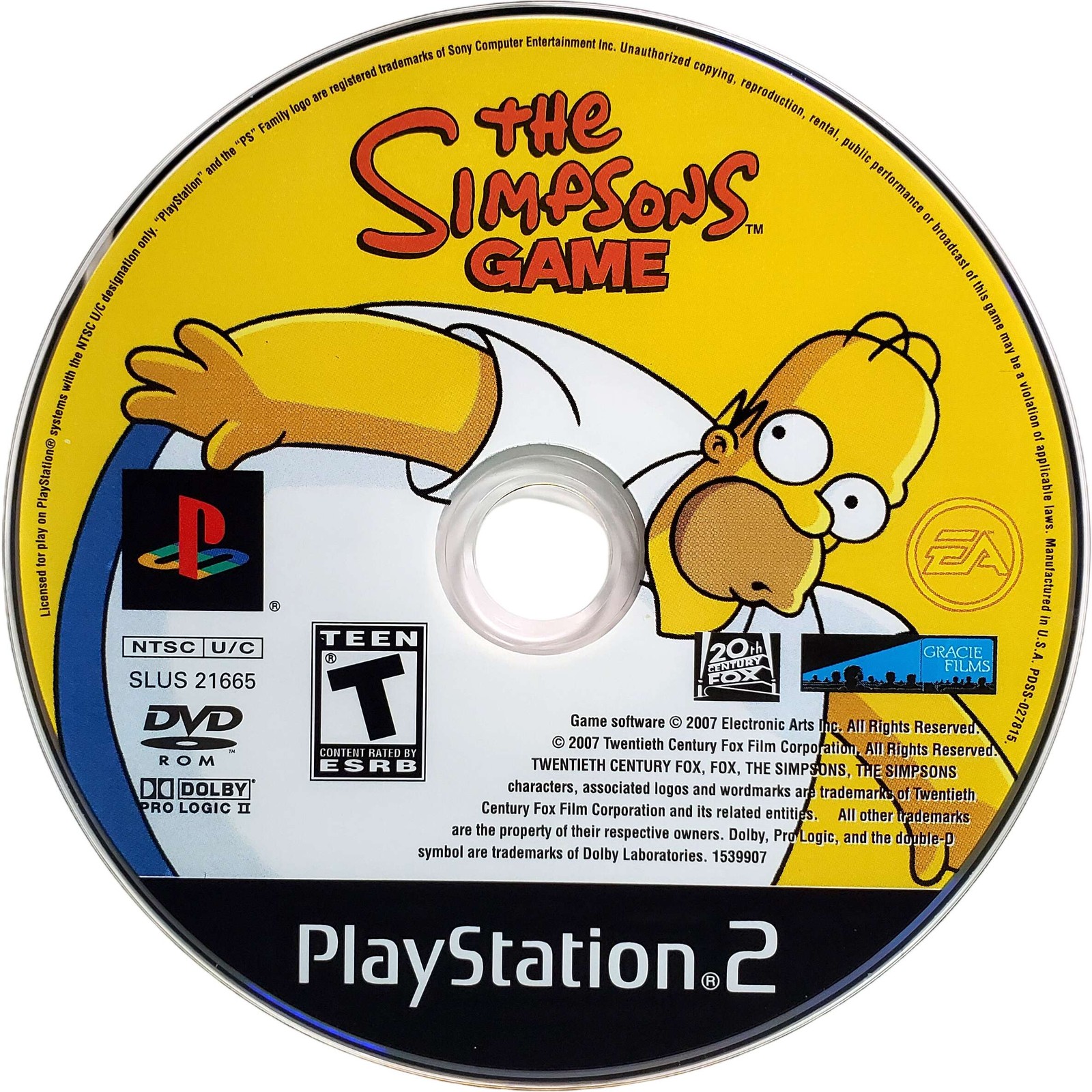 The Simpsons Game – Sony Playstation 2 PS2 Pristine Tested 1Y Guarantee