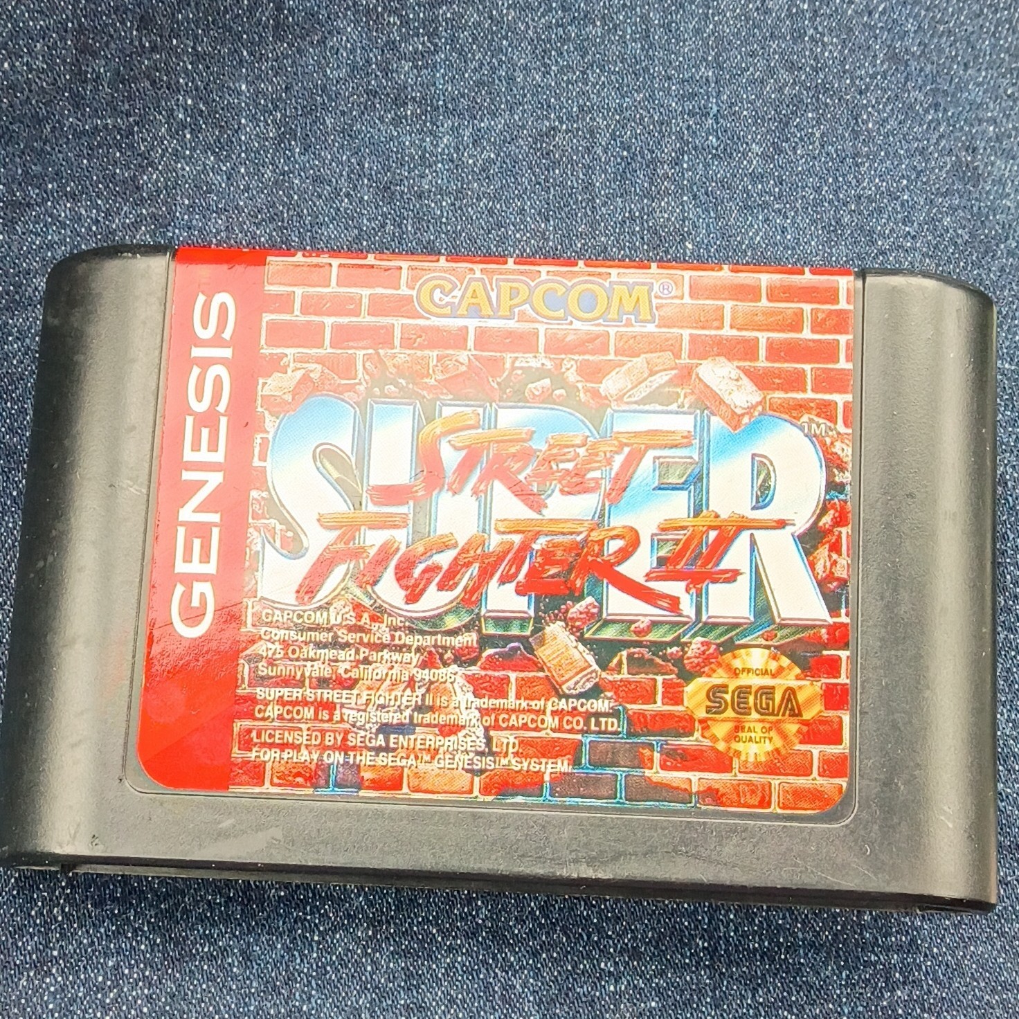 Capcom Street Fighter II’ for Sega Genesis Game Cartridge – Fighting Series