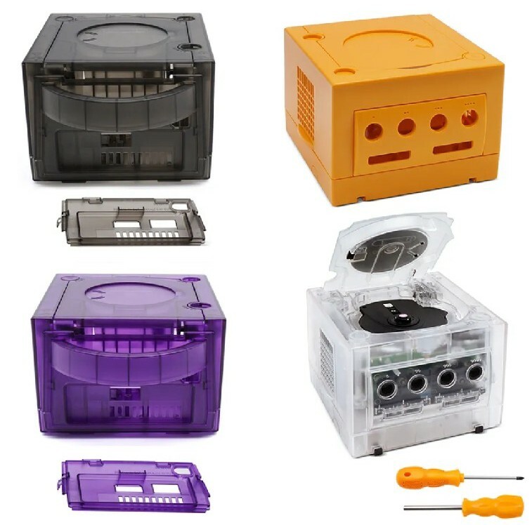 Replacement Housing Shell clear, black, purple,orange for NGC Nintendo Gamecube