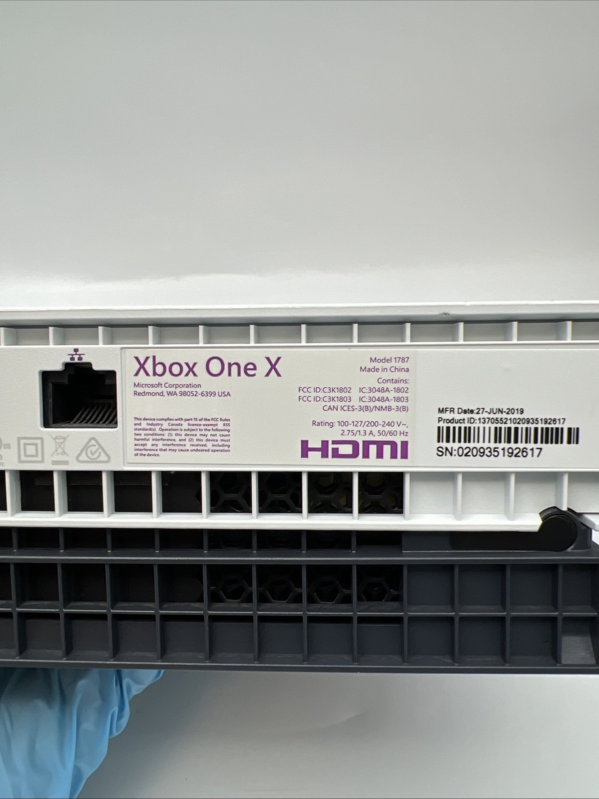 Xbox One X Hyperspace Special Edition 1TB Gaming System – Console Only – Used