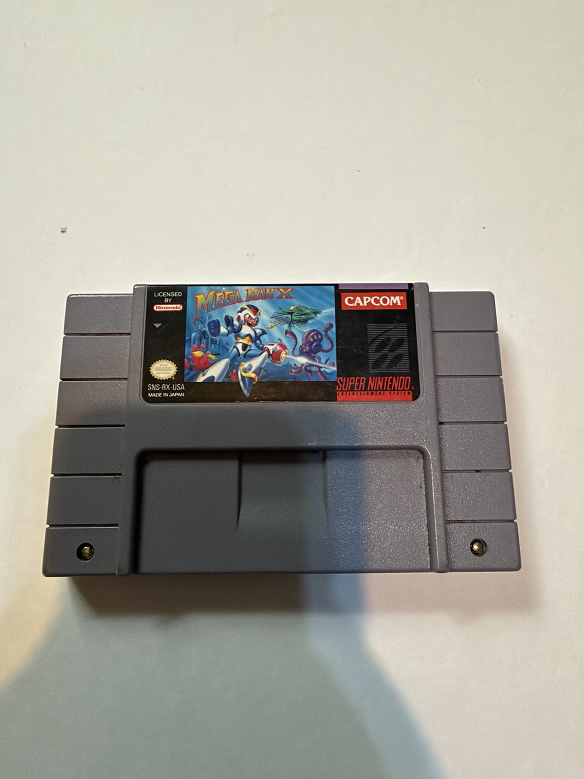Mega Man X Super Nintendo SNES Cartridge, Authentic, CLEANED Tested Fast Shippin