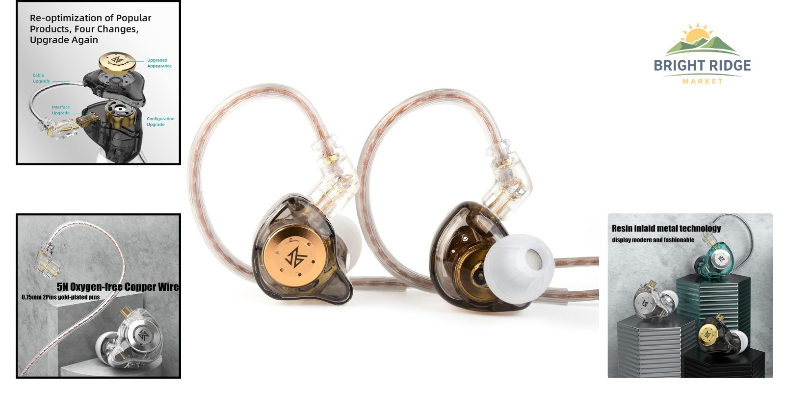 Black In-Ear Headphones with Dynamic Driver, Sound Isolation and Media Control