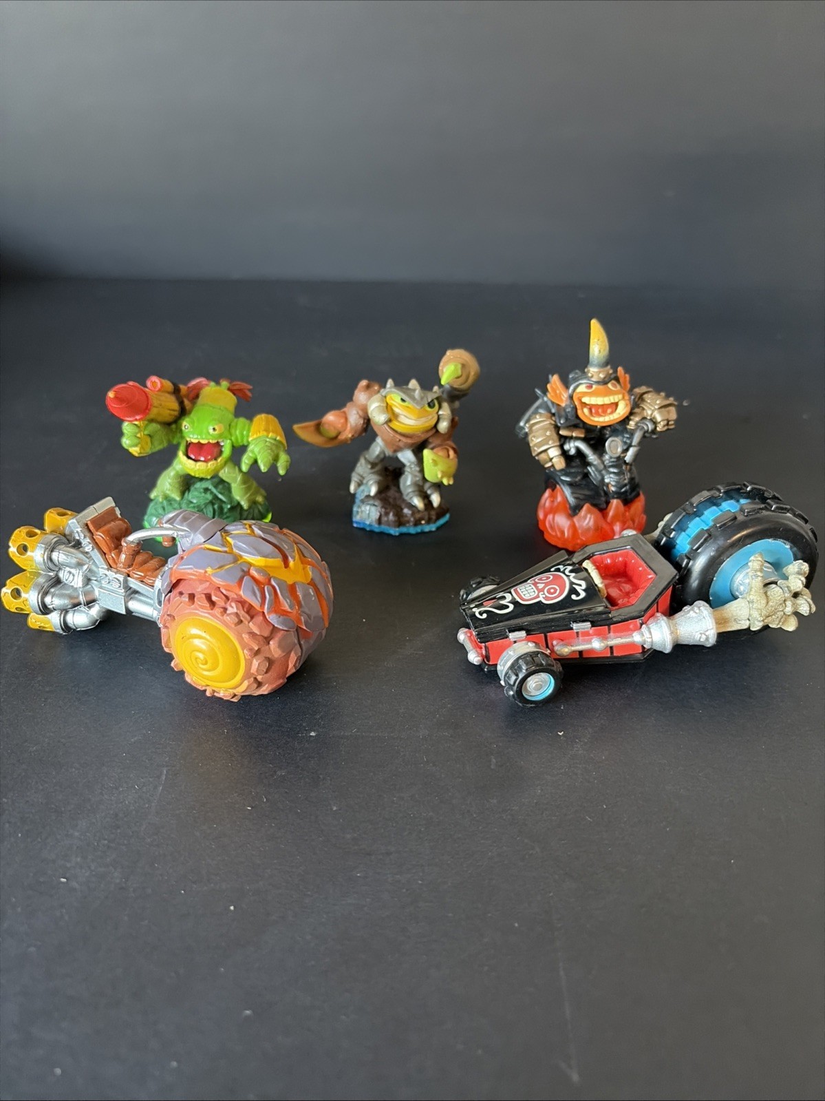 Skylanders Spyro’s Adventure Character Figures Lot of 3, & Two Vehicles