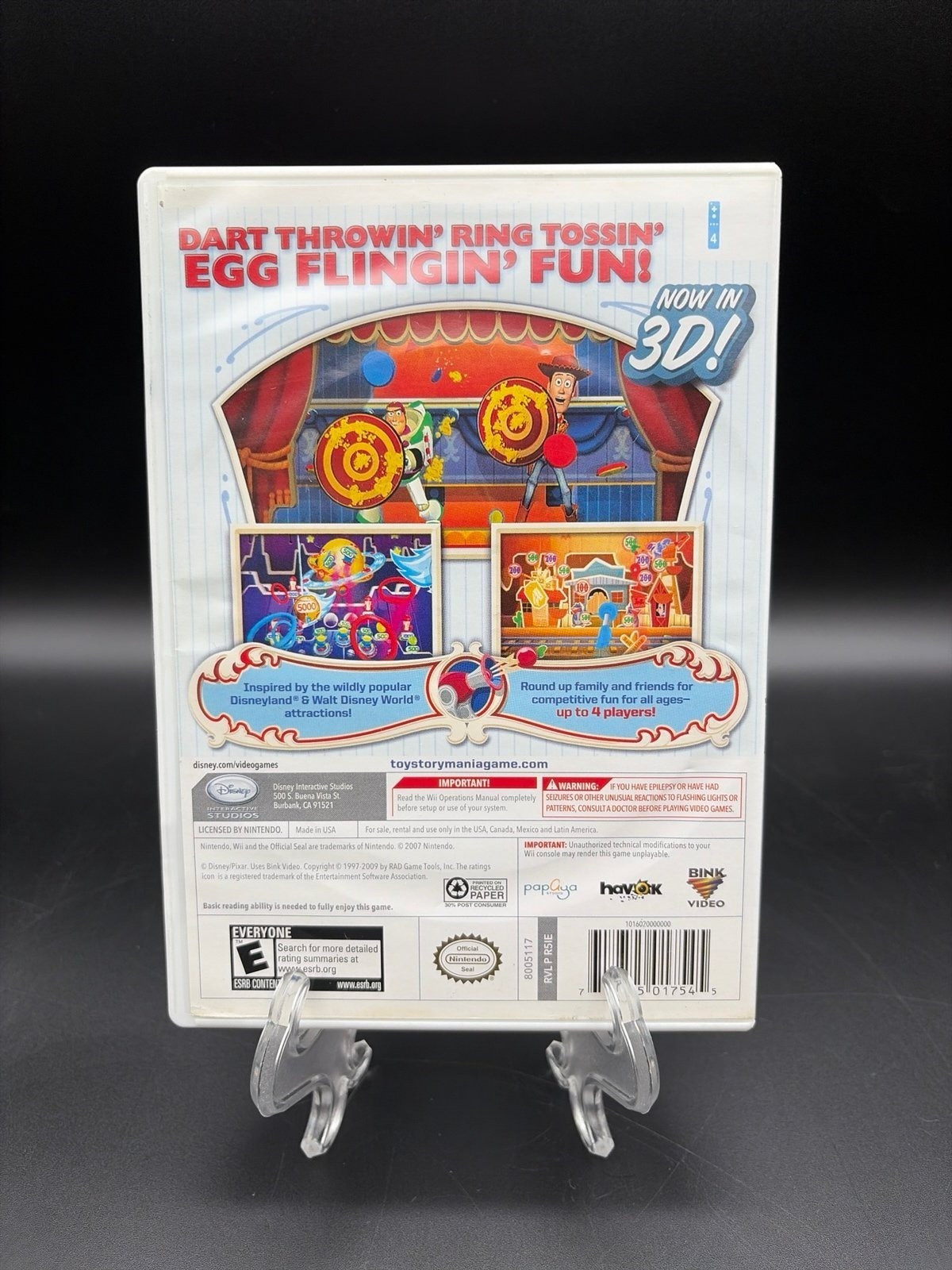 Toy Story Mania! Nintendo Wii 2009 CIB Tested And Working