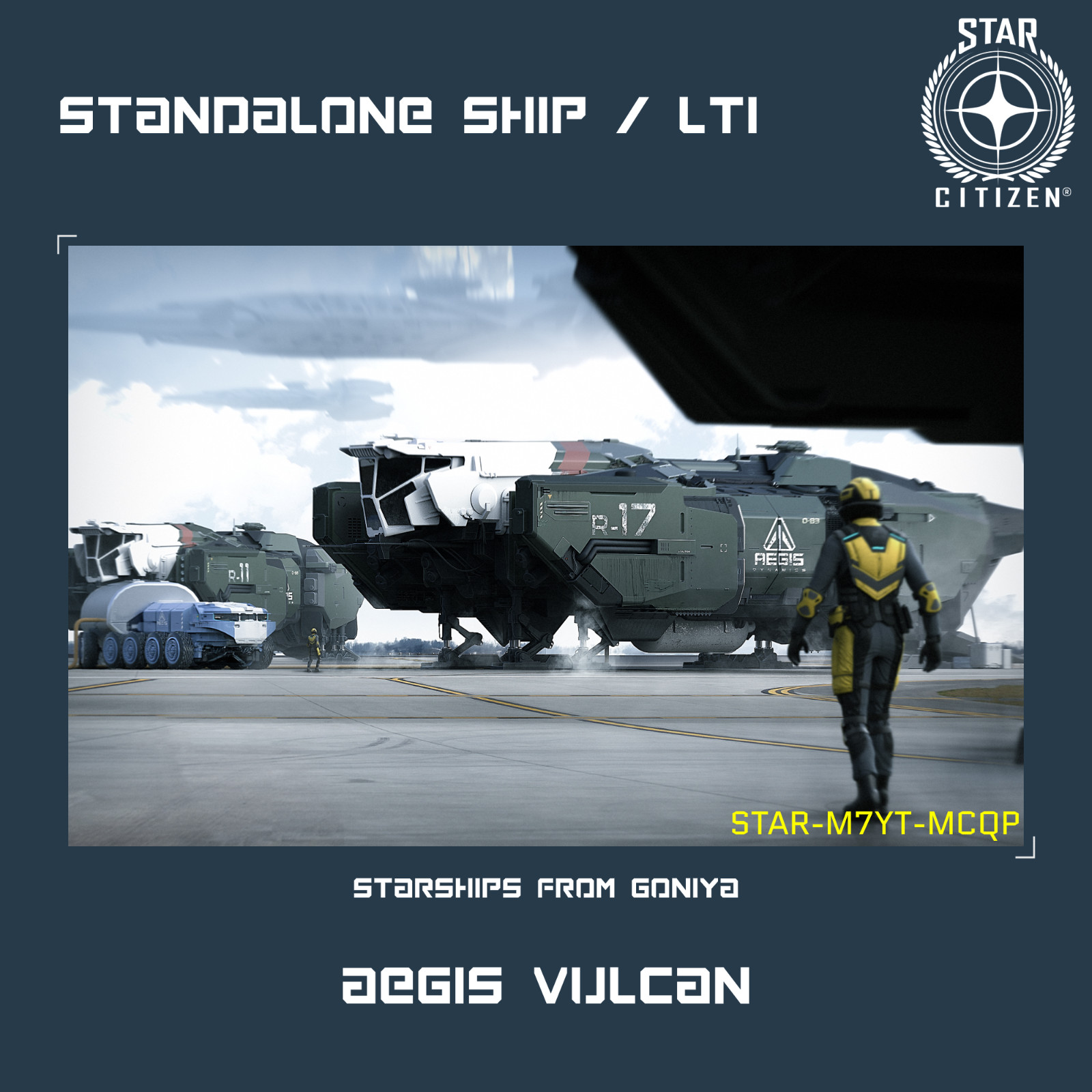 STAR CITIZEN – AEGIS VULCAN – LTI – CCU’d – (Lifetime Insurance)