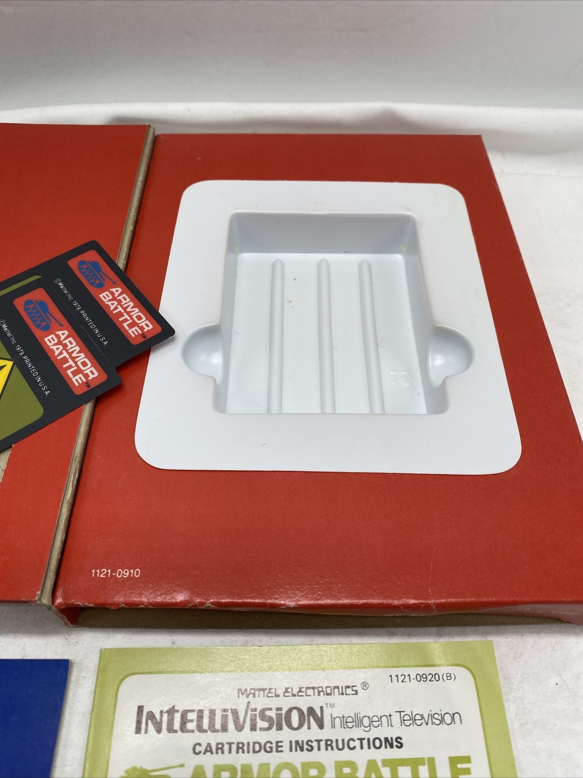 ARMOR BATTLE Intellivision video game Complete Tested Mattel Electronics