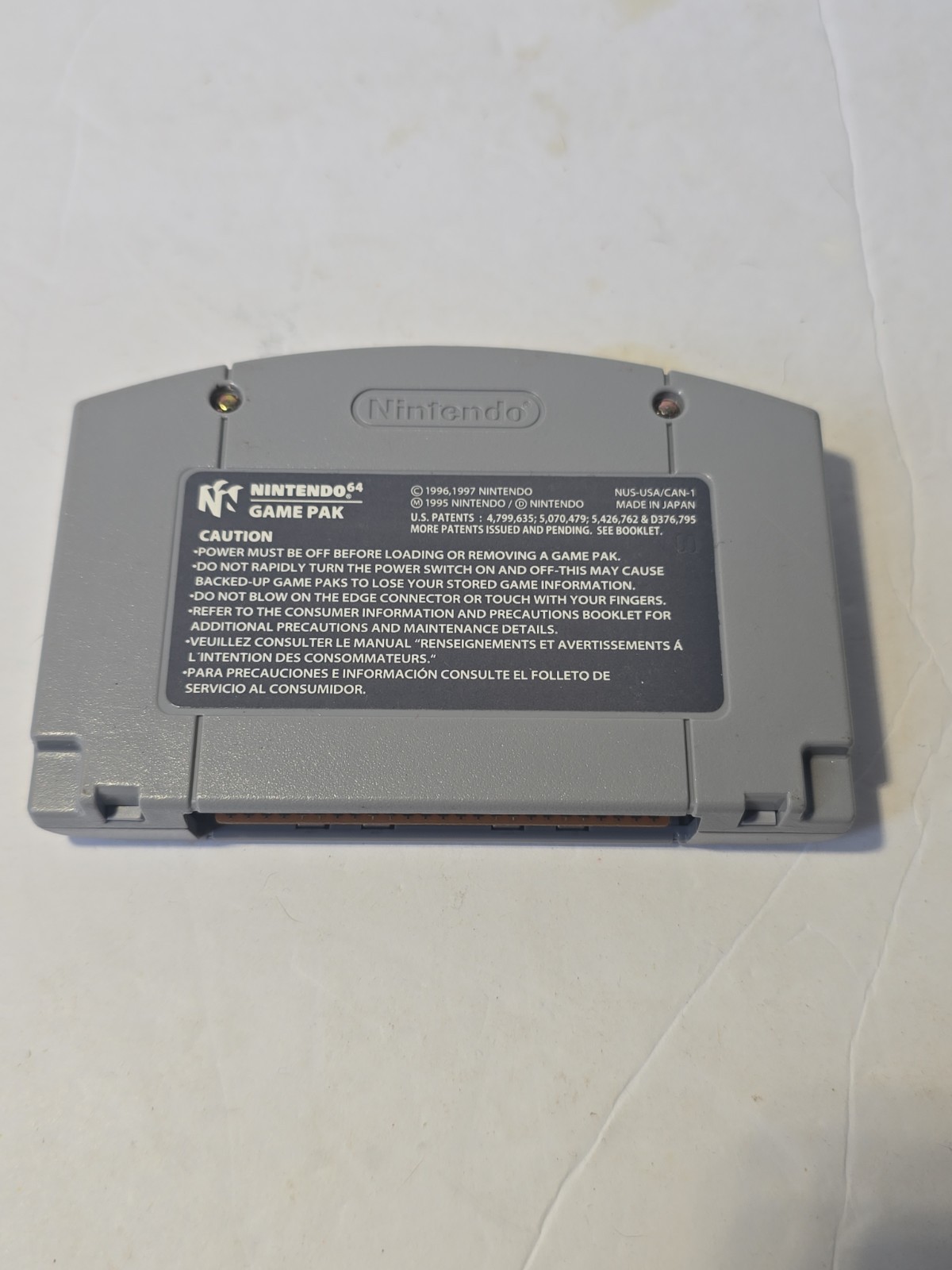 Superman Nintendo 64 Titus Adventure E-Everyone USA Game Cartridge